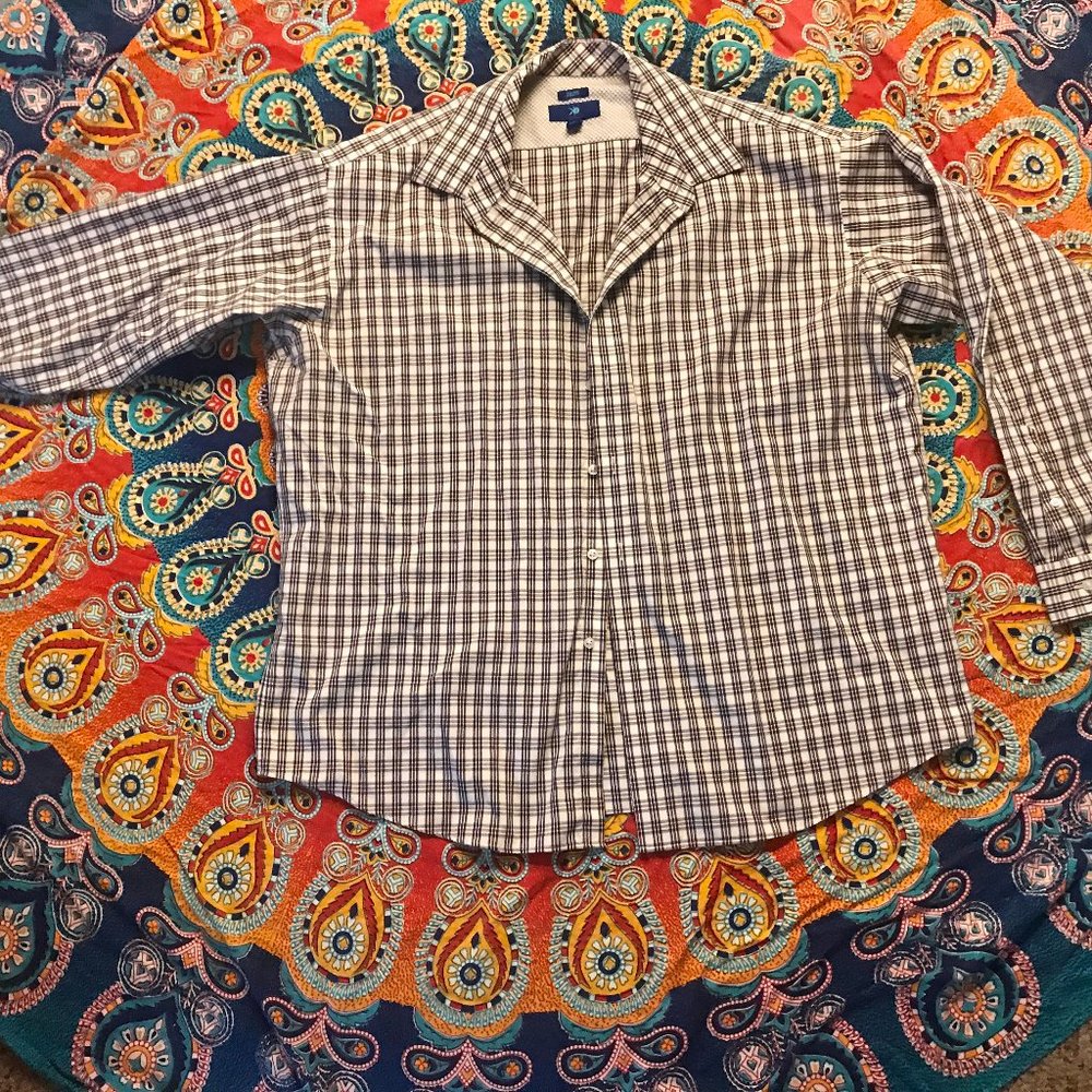 Men's Plaid Long Sleeve Button Down